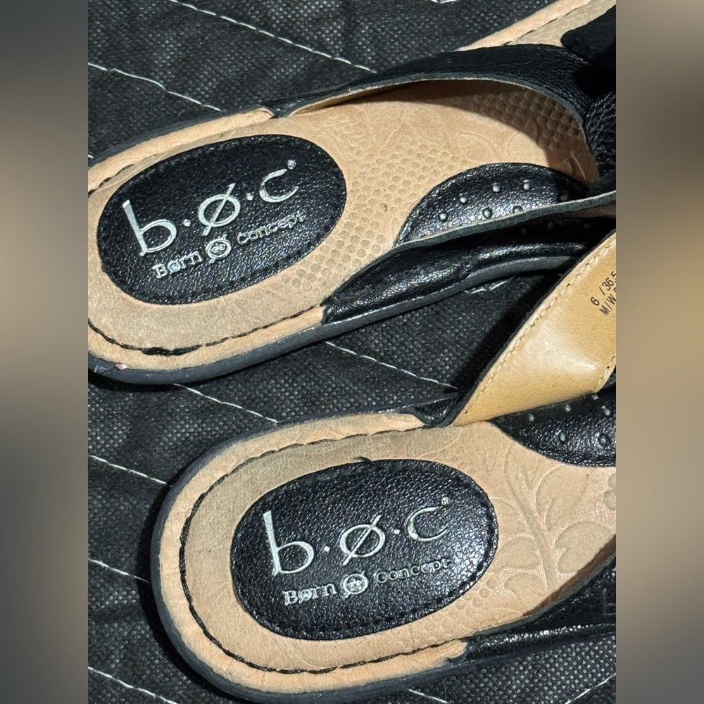 b.o.c. Black and Tan Sandals - Picture 3 of 4